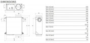 VORT PLATT HCS - Variable Hygro-WC mit 2 Anschlüssen, 2 Stöpseln, extra flach