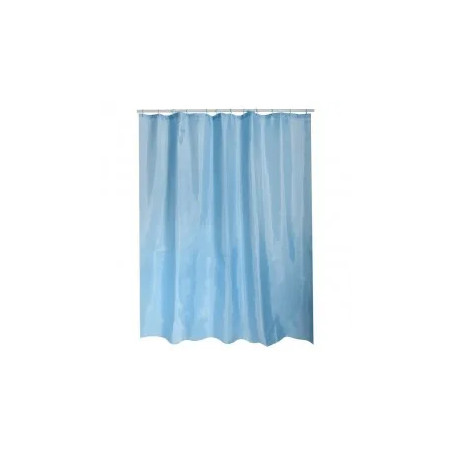 Blue polyester shower curtain 180 x 200 cm