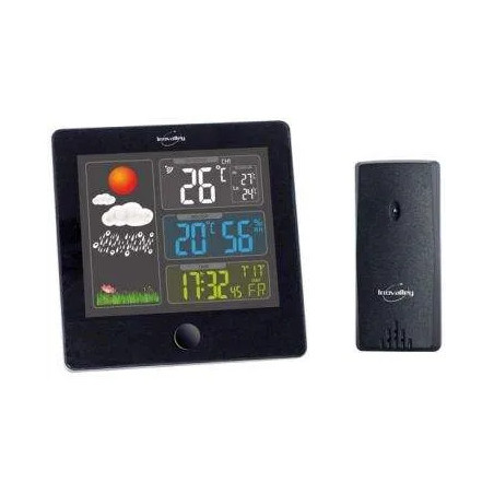 Wireless color screen weather station with indoor and outdoor humidity sensor