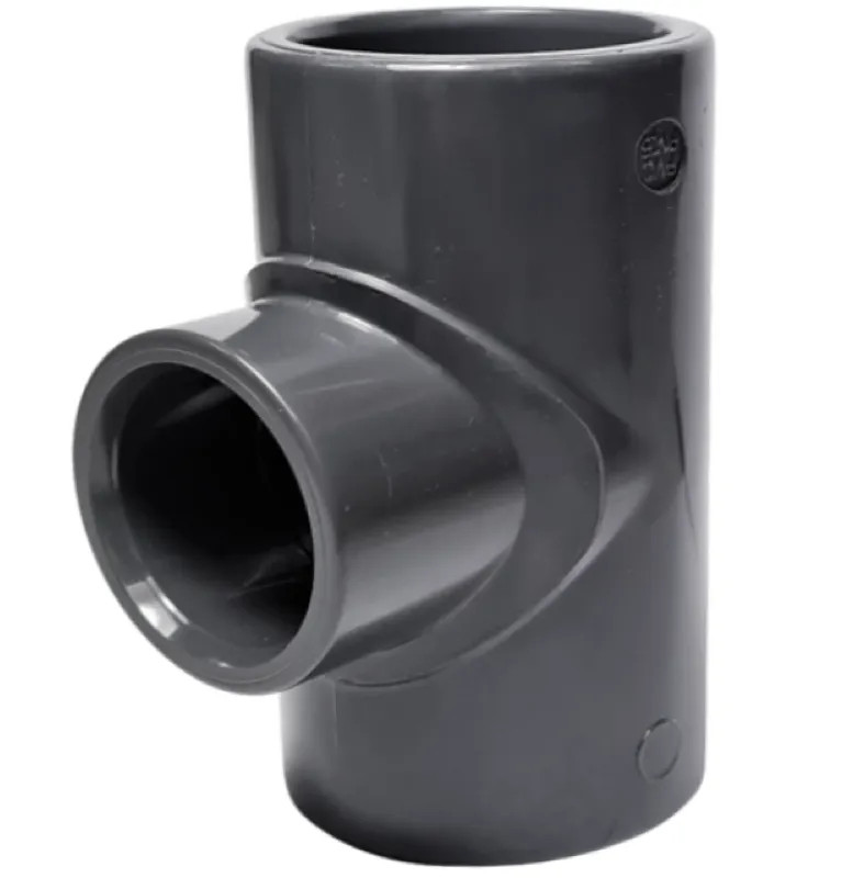 90° Tee reduced PVC pressure female diameter 75, 63, 70