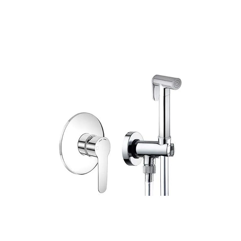 Concealed hygienic toilet shower pack with NEW DAY mixer, chrome