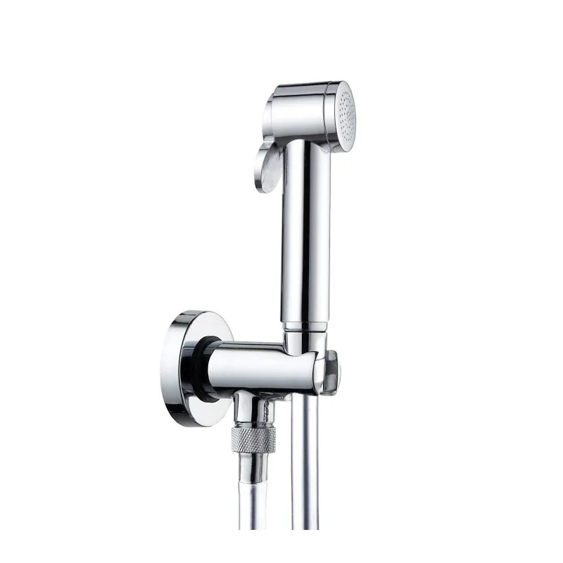 Set of wall-mounted hygienic impulse toilet shower with stop