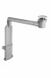 Scarico per lavabo con sifone salvaspazio e tappo UP&DOWN