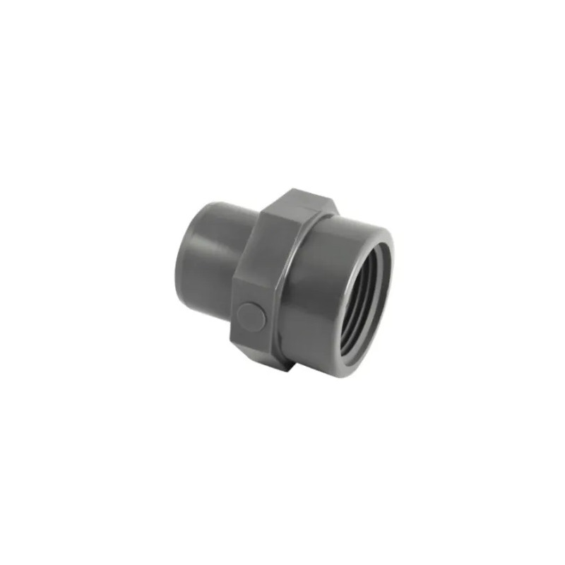 16 mm male PVC pressure fitting, 12x17 female screw fitting