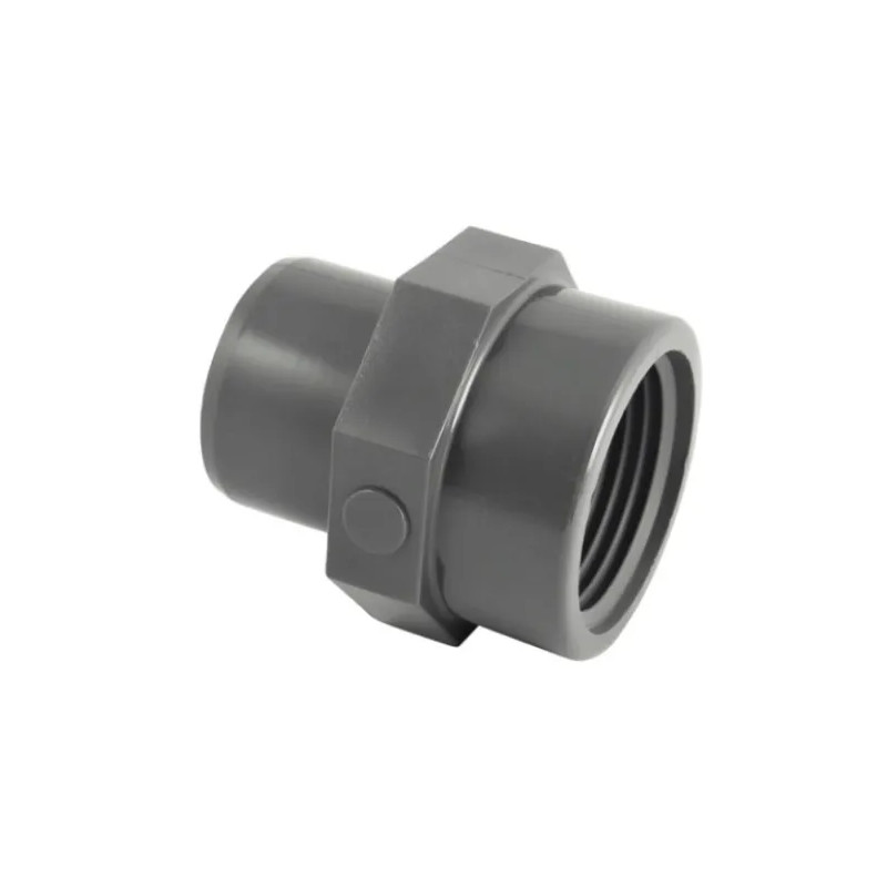 PVC pressure fitting male 40 mm, female 26x34