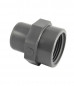 40 mm male PVC pressure fitting, 33x42 female screw-on fitting