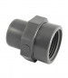 50 mm male PVC pressure fitting, 33x42 female screw fitting