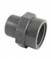 50 mm male PVC pressure fitting, 40x49 female screw fitting