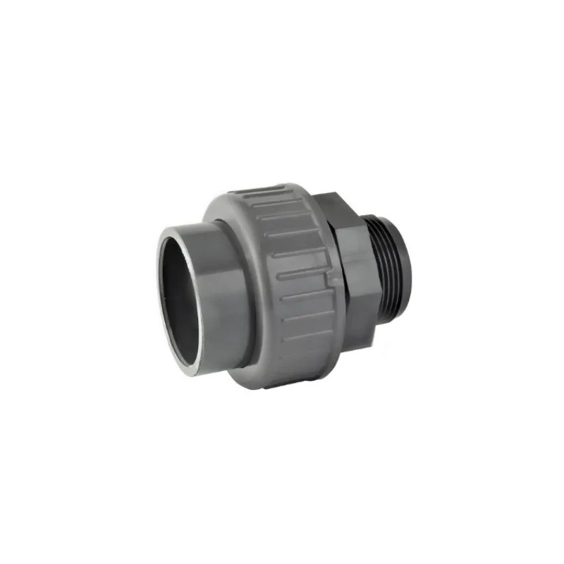 3-piece mixed PVC pressure union female 50 mm, male 40x49