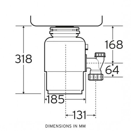 Broyeurs de déchets alimentaire INSINKERATOR 66, complet 0.75 HP - 66-2 AS