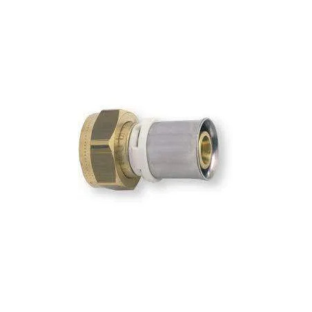 Fixed female multi-layer brass fitting 20x27/26 mm without lead