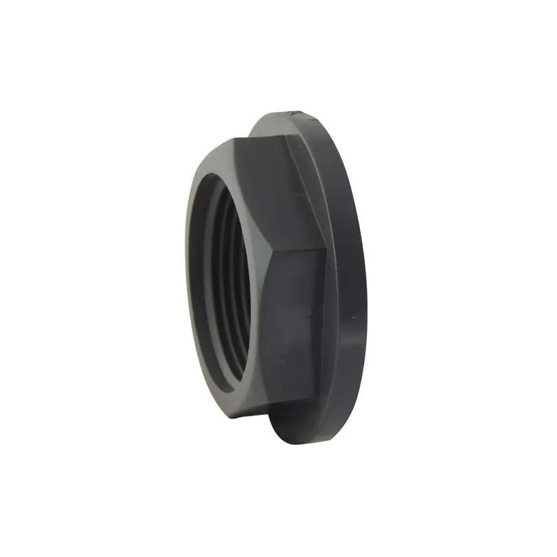 Polypropylene plate locknut for threaded spool, 15x21.