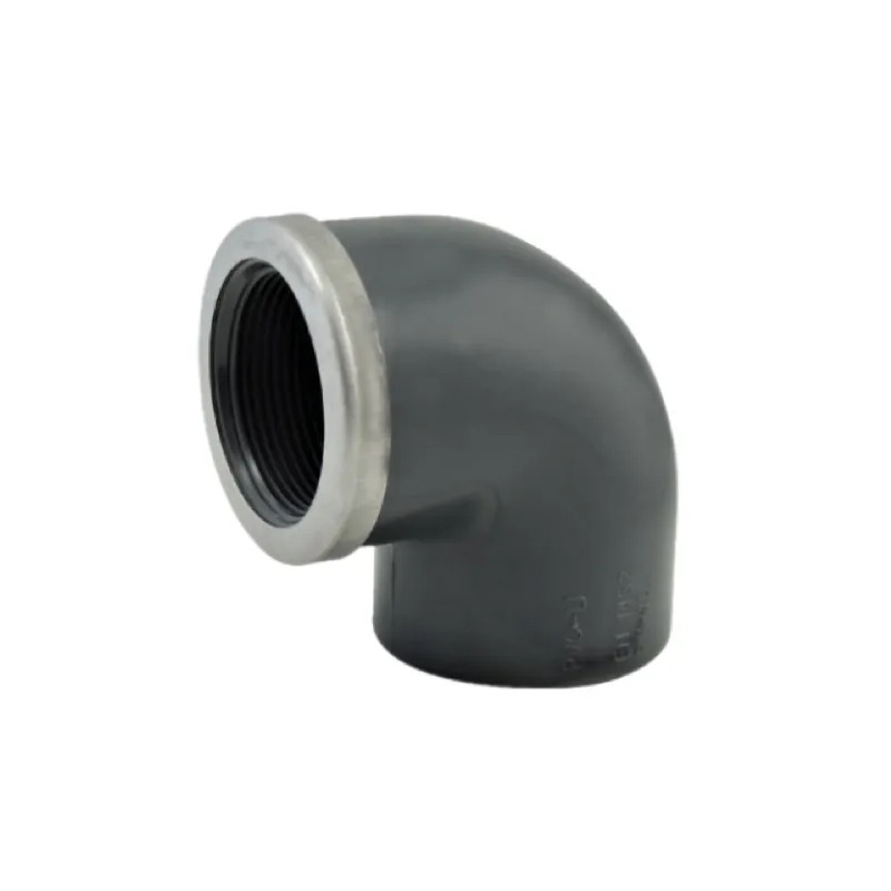 Elbow 90° PVC mixed pressure 15x21 reinforced, diameter 20 mm