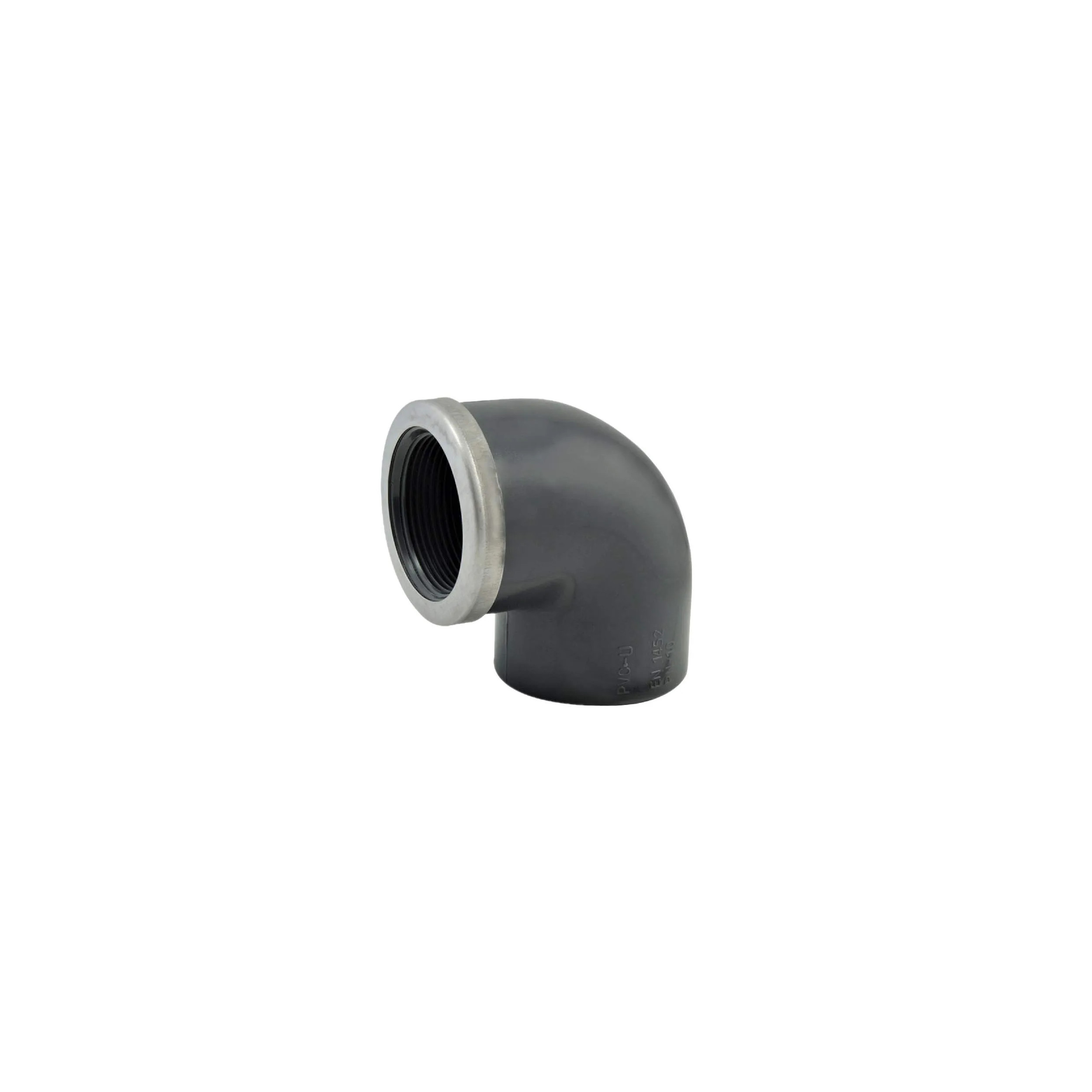 Elbow 90 degree diameter 32, female, 26x34, with metal reinforcement ring