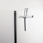 Chrome plated brass shower squeegee and rubber