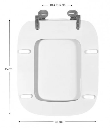 Toilet seat PRIMA Style, ALLIA, white