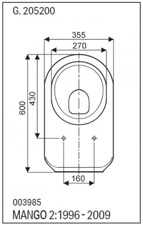 Toilet seat Cheverny White SELLES