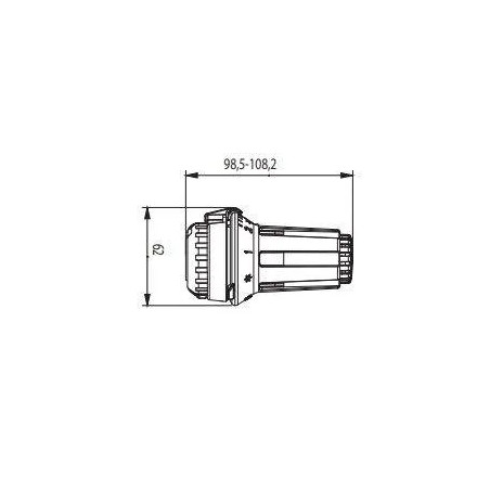 TETE THERMOSTATIQUE DANFOSS RAW 5014 TECHNOLOGIE LIQUIDE