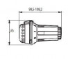 Thermostatic head with liquid technology RAW 5014