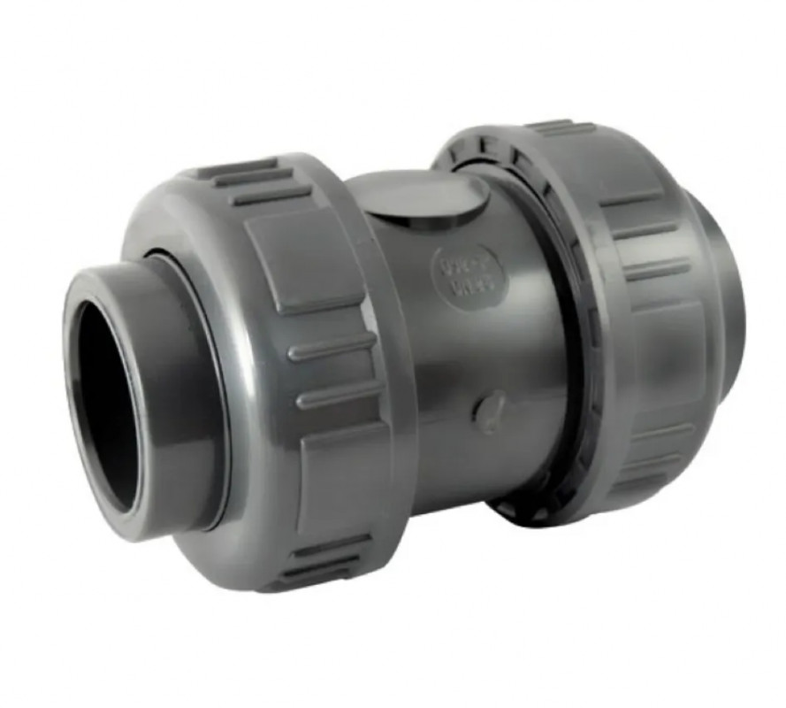 PVC spring check valve, female 63 mm 