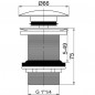 Basin drain Quick-clac design, 75mm, without overflow