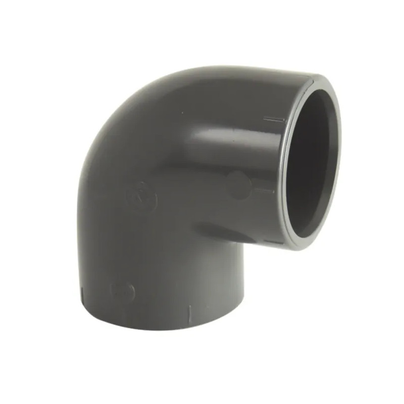 90° female PVC pool pressure elbow diameter 63 mm