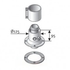 Buse verticale 80/125 pour chaudière à condensation