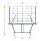 ESTRATTORE con maglia antivolatile da 250 a 300 tutto in acciaio inox