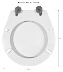 Abattant pour wc SELLES Preciosa, blanc