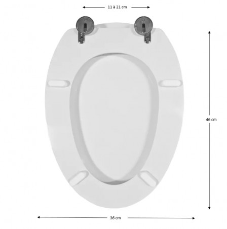 Abattant pour wc ALLIA Metaphore 2