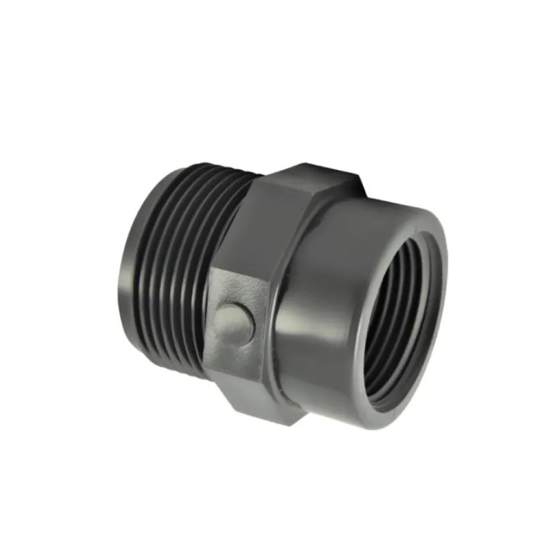 PVC pressure reducer male 15x21 (1/2"), female 12x17 (3/8")