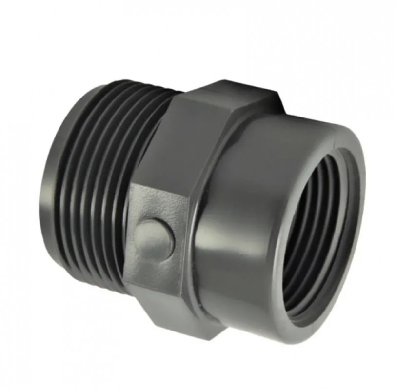 Screw-in PVC pressure reduction male 33x42 (1"1/4), female 15x21 (1/2")