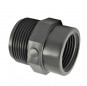 Screw-in PVC pressure reduction male 33x42 (1"1/4), female 15x21 (1/2")