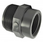 PVC pressure reduction to screw male 40x49 (1"1/2), female 20x27 (3/4")