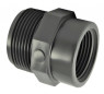 PVC pressure reducer male 50x60 (2"), female 33x42 (1"1/4)