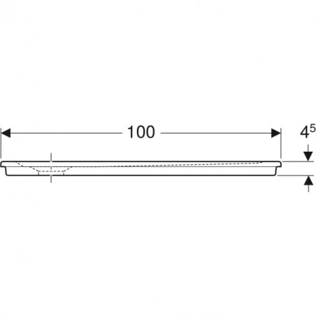 RECEVEUR ULTRA-PLAT A ENCASTRER RENOVA 1000X900MM ANTIGLISS