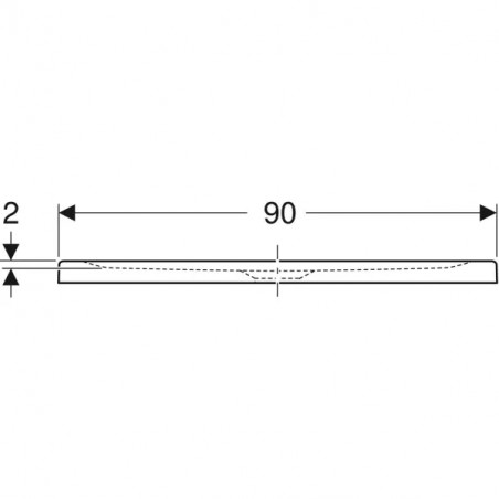 RECEVEUR ULTRA PLAT A POSER/ENCASTRER RENOVA120X90  ANTIGLISS