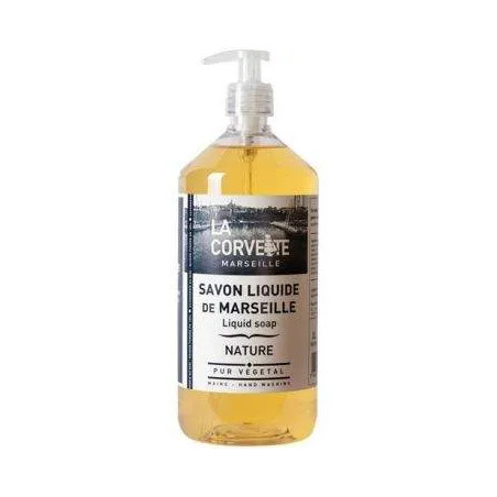 Savon liquide de marseille nature 1l pompe