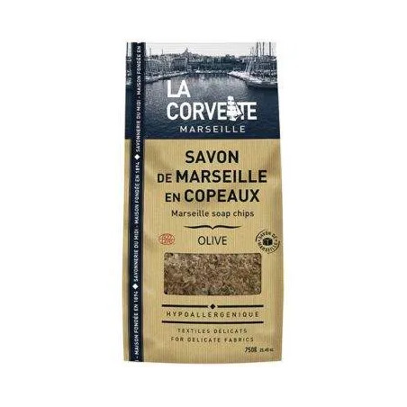 Savon marseille copeaux olive 750g La Corvette