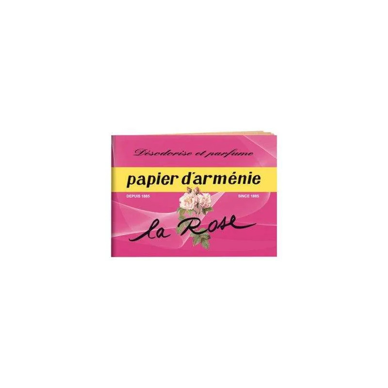 Papier d'Arménie le carnet la rose