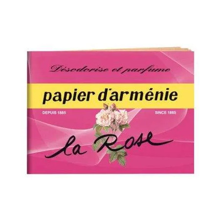 Papier d'Arménie le carnet la rose