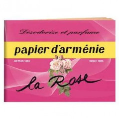 Papier d'Arménie le carnet la rose