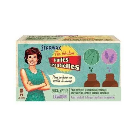 Coffret de 2 huiles essentielles lavande et eucalyptus