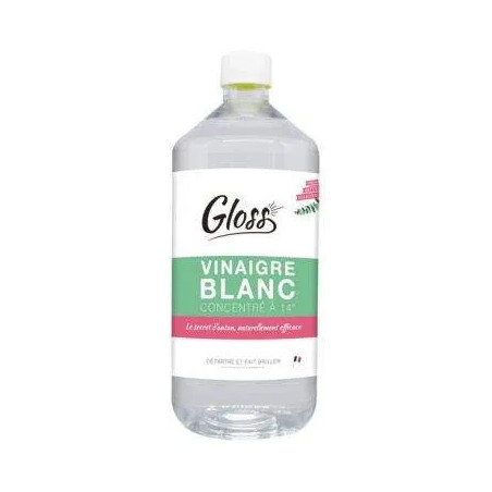 Gloss vinaigre blanc 14° eucalyptus 1l