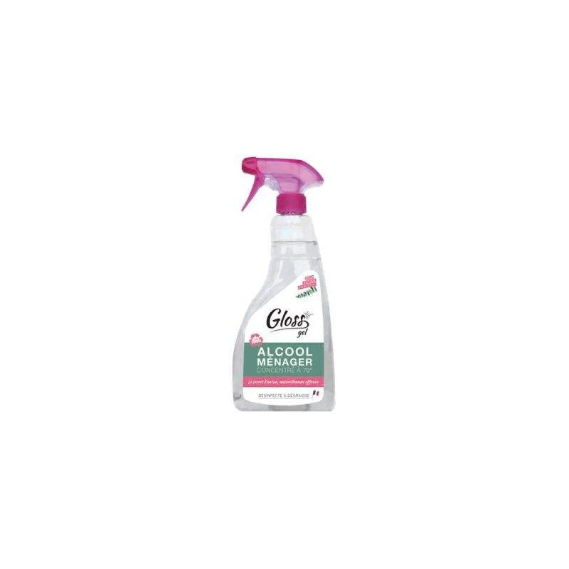 Gloss alcool ménager 70° pulvérisateur 750ml