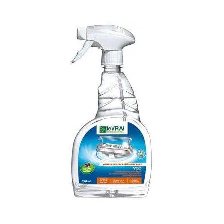 Le Vrai vitres surfaces désinfectant 750ml 4633