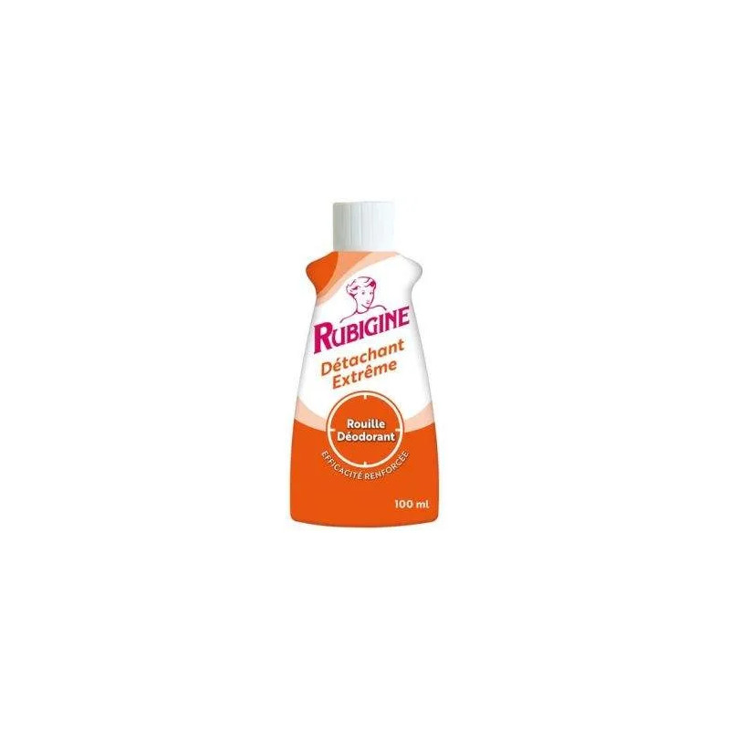 Détachant rouille liquide flacon 100ml Rubigine