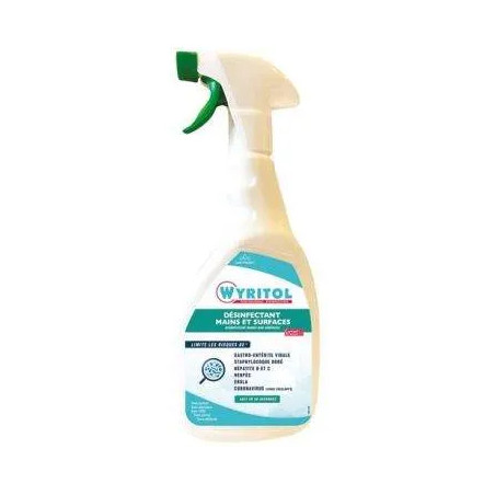 Wyritol spray desinfectant mains et surfaces 750ml