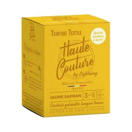 Teinture textile haute couture jaune safran 350g