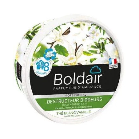 Boldair gel destructeur d'odeur thé blanc 300g